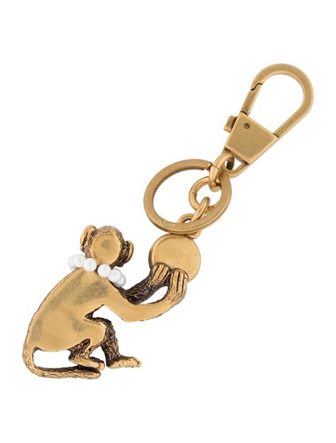 gucci monkey keychain.